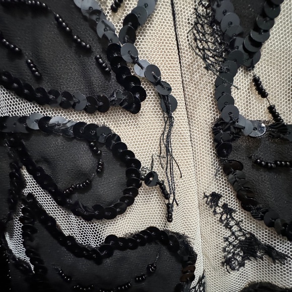 Zuhair Murad size 4 black velvet and chiffon one shoulder dress gown - Picture 12 of 16